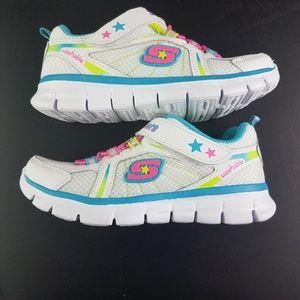 Skechers  Pink Blue Stars Toddler Shoes Size 12
